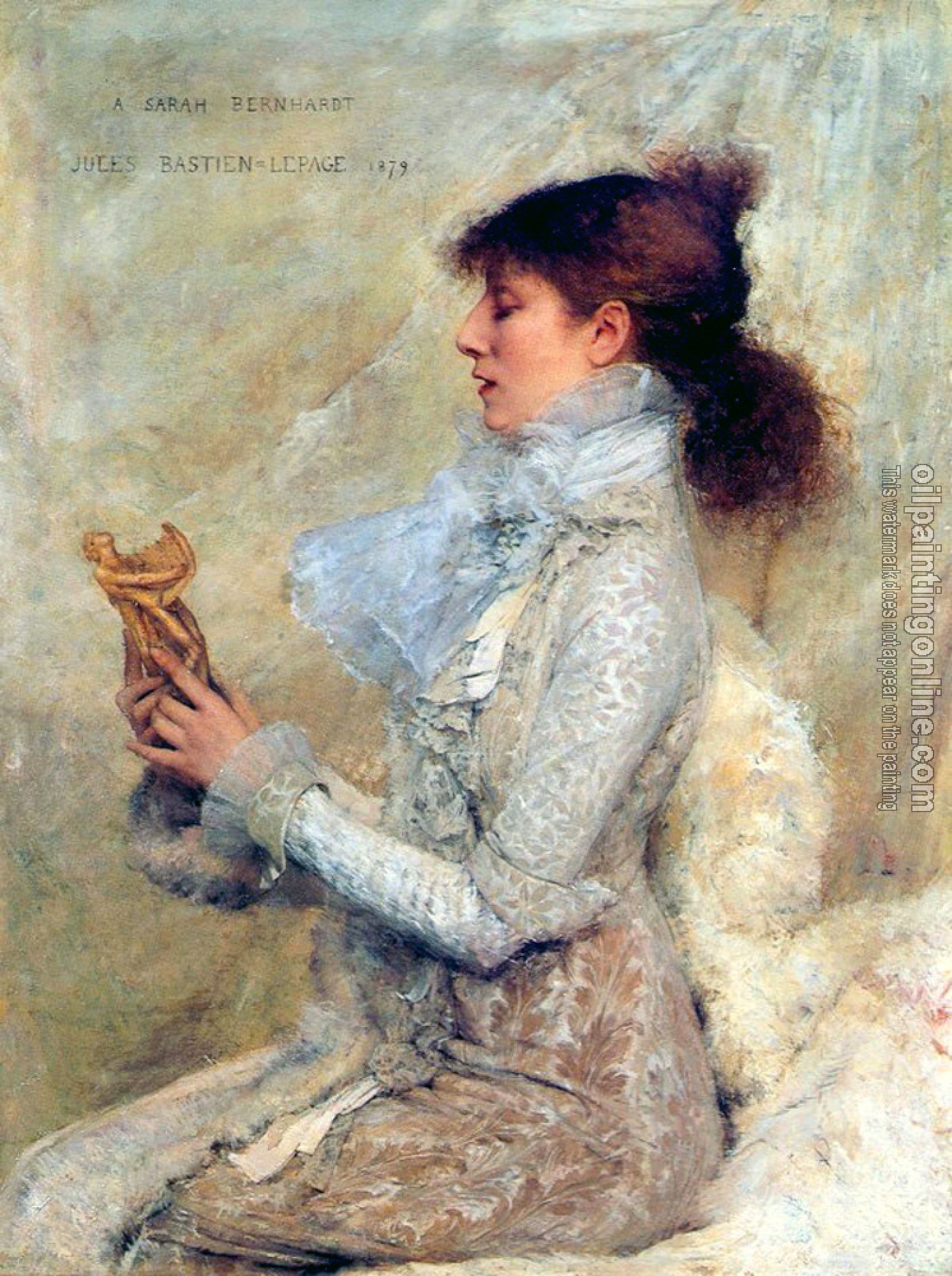 Jules Bastien-Lepage - portrait of sarah bernhardt